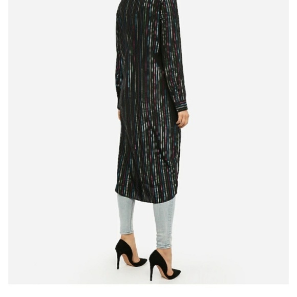 EXPRESS Metallic multi color Duster XXS - Picture 3 of 5